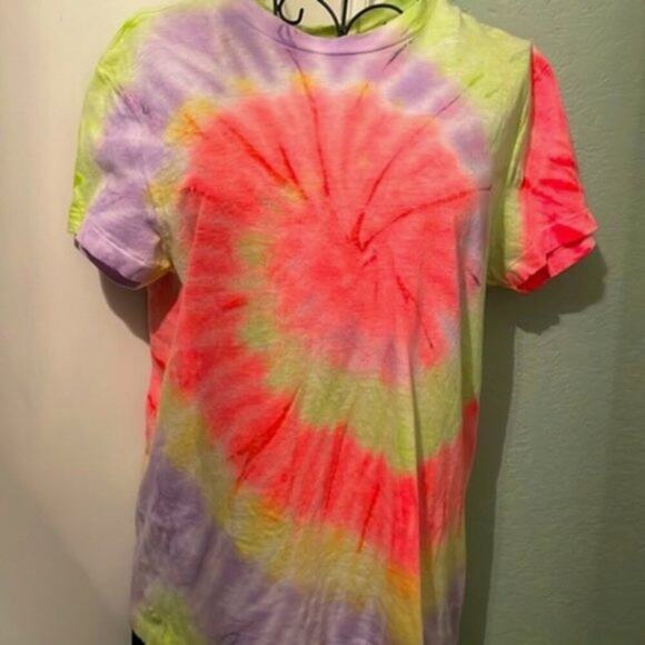 Redone Spiral Tie Dye multi colored tee S - Picture 1 of 6
